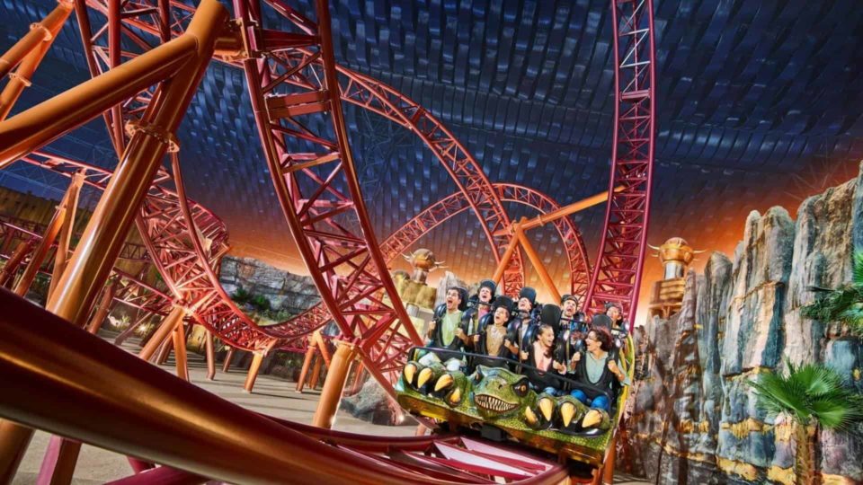 IMG Worlds of Adventure roller coaster
