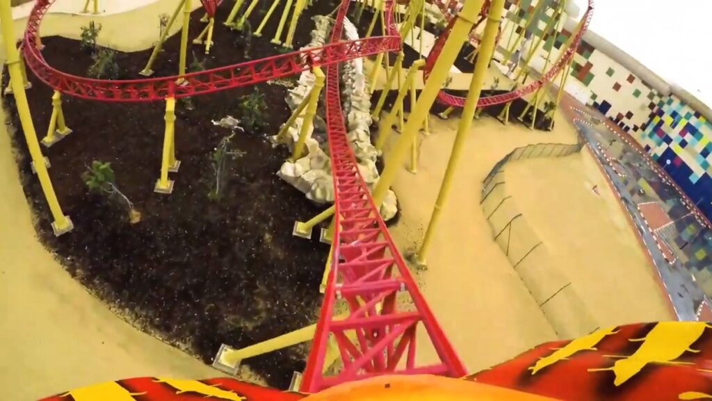 The Velociraptor Roller Coaster at IMG Worlds of Adventure