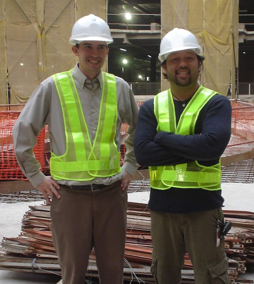 David and Cecil onsite during the construction of Dragon’s Treasure™ in Macao, China.